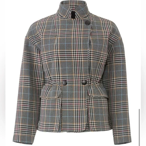 ba&sh Beth Plaid Jacket - Picture 3 of 15